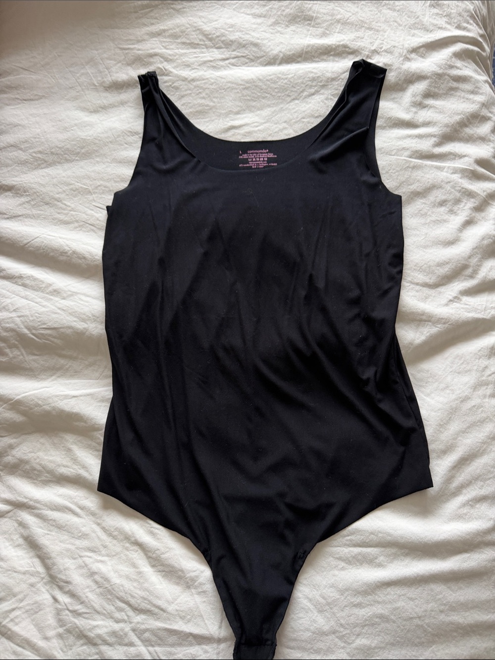 Commando Black Scoop Bodysuit